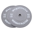 thumbnail image 1 of 2 Pack Rubber Bumper Plates with 2 Inch Hole, IWF Color Coded Weight Plates for Barbell Strength Training, High Density Shock Absorbing Bumper Set for Home Gym, 10 15 25 35 45 lbs, 1 of 8