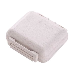 Rbaofujie Pill Holder Portable Storage Mini Travel Vc Box Portable Six Space Large-Capacity Packaging Vc Box Vc Organizer Vc Classifier Sports Supplement Storage Large Pill Organizer