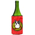 thumbnail image 1 of Boston Terrier Cristal Couronne Bouteille de Vin Manchon Hugger, 1 of 1