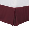 thumbnail image 1 of PiccoCasa Brushed Pleated Bed Skirt Durable Classic Tailored  Dust Ruffled Solid 16 Inch Drop, 1 of 8