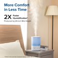 thumbnail image 2 of Levoit Humidifier for Bedroom Large Room, 3L Cool Mist Top Fill Quiet Humidifier, PERFECT FOR BABIES, 360° Nozzle, Blue (Dual 150), 2 of 5