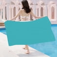 thumbnail image 4 of C-80 Mint Green Mint Green Beach Towel Large Size 31 5X51 2In Polyester Quick Drying Multi Purpose #H8C58, 4 of 6