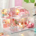 thumbnail image 1 of Diy Dollhouse Kit Doll House Kit Miniature House Miniature Dollhouse Assembly Miniature Dollhouse Children Assembly DIY Dollhouse Kit Doll House Kit Miniature House Building Kit, 1 of 8