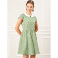 thumbnail image 3 of INSPIRE CHIC Women's Doll Collar Above Knee Hidden Zipper Back Dress, 3 of 7