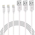 thumbnail image 1 of Pack of 3 iPhone 2M Charger Cable MFi Certified Lightning Cable with Resistant Connector Fast Charging Cable Compatible with iPhone SE 2020 11 Pro XS XR 8 Plus 7 Plus 6s iPad iPhone Cord, 1 of 6