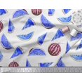 thumbnail image 3 of Soimoi Rayon Crepe Fabric Watermelon Fruits Print Fabric by Yard 46 Inch Wide, 3 of 3