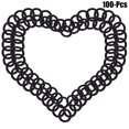 thumbnail image 4 of 100PC Elastic Black Hair Bands Polyester Material No Damage and Durable, 4 of 8