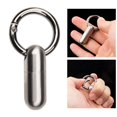 thumbnail image 4 of Mini Pendentif Capsule pour Hommes Collier Bouteille Porte-Clés Bouteille en Titane Souvenir Extérieur, 4 of 9