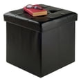 thumbnail image 3 of Winsome Ashford Faux Leather Ottoman with Storage, 3 of 5