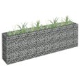 thumbnail image 1 of vidaXL Gabion Lit Surélevé Acier Galvanisé 180x30x60 cm, 1 of 4