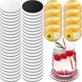 thumbnail image 1 of 120pcs Sublimation Coasters Blank 4 Inch Sublimation Round Blank Coasters Heat Pressed Coasters For Diy Crafts, 1 of 5