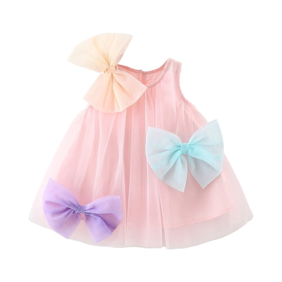TJAZFJPA Kids Dress Girls Toddler Summer Casual Sleeveless Prints Dress Dance Party Dresses Holiday Beach Clothes Dresses for Kids
