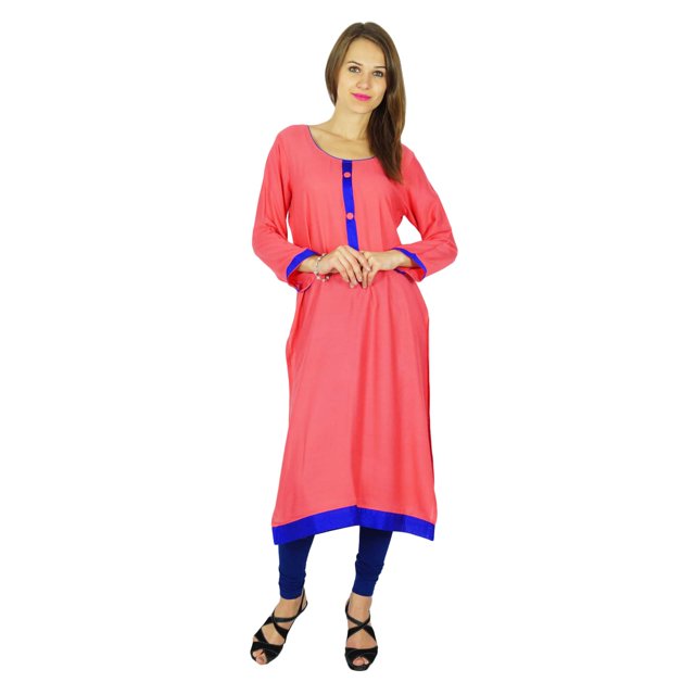 Phagun Kurta Bollywood Indienne de Designer pour Femmes Kurti Ethnique Tunique en Coton Robe