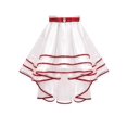 thumbnail image 4 of Robe Fille Blanche Halloween Col Carré Jupe Superposée Manches Courtes Bouffantes 5 Ans, 4 of 6