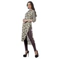 thumbnail image 4 of Moomaya Kurti Indienne Imprimée Tunique en Coton pour Femme Col Mandarin Kurta Longueur Genou, 4 of 6