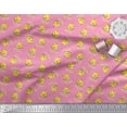 thumbnail image 3 of Soimoi Poly Georgette Fabric Cup,Plate & Chick Cartoon Printed Craft Fabric by the Yard 52 Inch Wide, 3 of 3