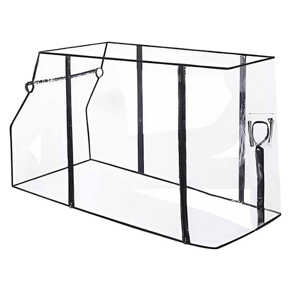 Zorion Wagon Rain Cover Clear Portable Attachment Lightweight Rain Canopy Foldable for Cart Accessories Stroller Shopping Picnic