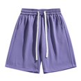 thumbnail image 1 of EOYWHK Mens Gym Shorts Elastic Waist Workout Shorts Drawstring Loose Wide-Leg Half Length Lounge Trouser ,S-3XL, 1 of 5