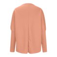 thumbnail image 3 of Besolor Tuniques de Printemps et d'Automne pour Femmes T-Shirt à Col Rond à Manches Longues Décontracté Uni Blouse de Sortie de Printemps et d'Automne pour Dames, 3 of 5