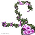 thumbnail image 2 of Guirlande de Roses Artificielles Suspendue Simple Fausse Vigne de Roses Guirlande Florale Décoration, 2 of 10