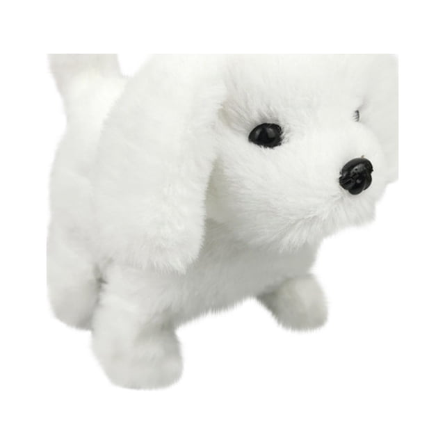 Interactive Walking & Barking Labrador Puppy Simulation Stuffed Toy Dog, Realistic Plush Pet Companion for Kids, Battery-Operated Moving Dog with Wagging Tail, Ideal Gift for Children