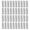 thumbnail image 1 of Unique Bargains 40Pack 4.5x17mm Metal Shoelace Tips Open Mouth Shoelace Repair Cords End Tips Silver, 1 of 6