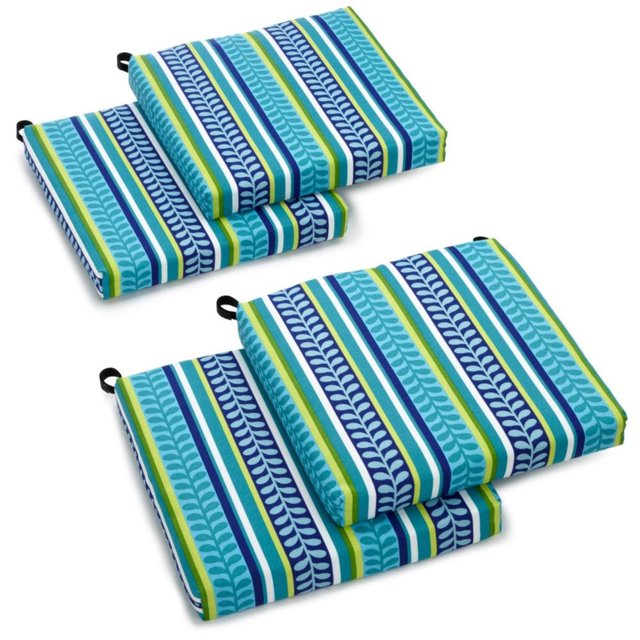 Coussin de Chaise en Polyester Filé 20 Pouces par 19 Pouces (Ensemble de Quatre)