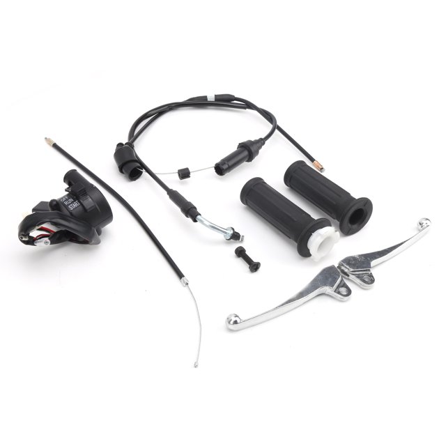 Poignée d'Accélérateur Kit de Levier de Frein Allumage Compatible avec YZinger 50/PeeWee PW50