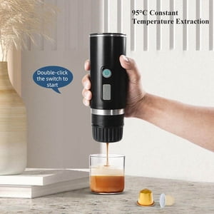 Portable Espresso Coffee Maker Rechargeable Black Small for Machine Coffee Maker Rechargeable Small Coffee Maker Maker Coffee Maker Driving Outdoor