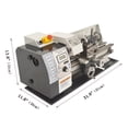 thumbnail image 2 of INTBUYING Precision Metal Lathe Brushless Motor Bench Turning Lathe Machine 110V 900W, 2 of 17