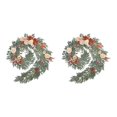 thumbnail image 4 of mmirethe Durable Artificial Flower Table Runner - Good Texture Exquisite Crafted Decoration Wedding Brown 2Set, 4 of 6