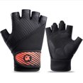 thumbnail image 1 of Breathable Fingerless Workout Gloves with Full Palm Protection for Weightlifting, 1 of 8