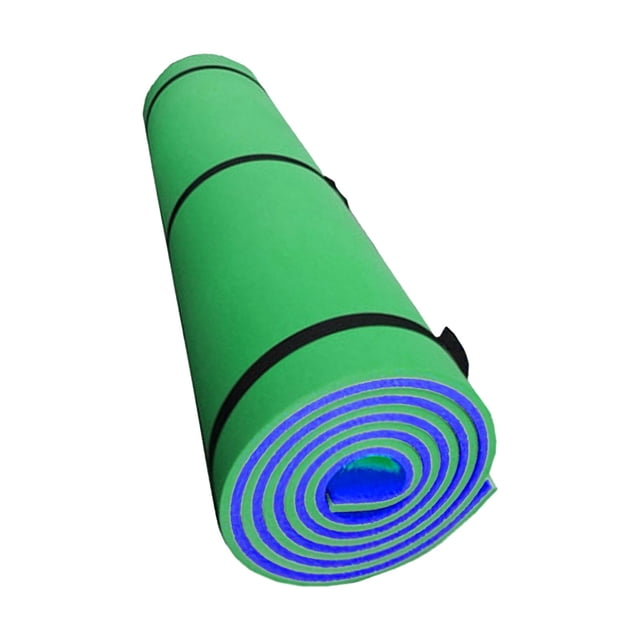 Water Float Mat, Float Mat Bed Floating Raft for Pool Relaxing 2 Layers Floating Blue Green