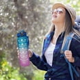 thumbnail image 3 of LSLJS Large Kettle;1L Large-Capacity Sports Water Cup, Space Cup, Graduated Color Straw Plastic Cup, Student Children'S Water Bottle, Thermoses, 3 of 3