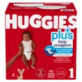 thumbnail image 1 of Huggies Little Snugglers Plus Diapers, Sizes 1, 1 of 7