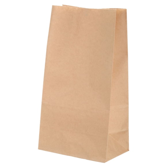 Unique Bargains 100pcs Paper Sandwich Bags, 2.7x4.7x8.5 Inches Paper Lunch Sack Bags Kraft Paper Bags, Brown