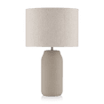 thumbnail image 1 of Bouclair Taupe Patterned Ceramic Table Lamp, 1 of 7