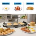 thumbnail image 3 of Kenmore Non-Stick Electric Griddle with Removable Drip Tray, Black, Large 10 x 18" Cooking Surface, 3 of 10
