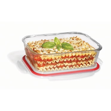 Starfrit LocknLock Glass Food Storage Container, Rectangular, Capacity of 68oz / 2lL