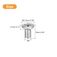 thumbnail image 2 of Unique Bargains M5x10mm Oval Head Phillips Machine Screws, 100 Pack 304 Stainless Steel Slightly Raised Countersunk Head Screws, 2 of 5
