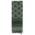 thumbnail image 1 of Rothco Skulls Shemagh Tactical Desert Scarf - Foliage Green, 1 of 2