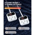 thumbnail image 2 of Electric Heated Throw Blanket - 10 Adjustable Heat Levels, 10-Hour Timer, ETL Certified, Portable, Washable, Fast Heating - 50x60 inches, 2 of 6