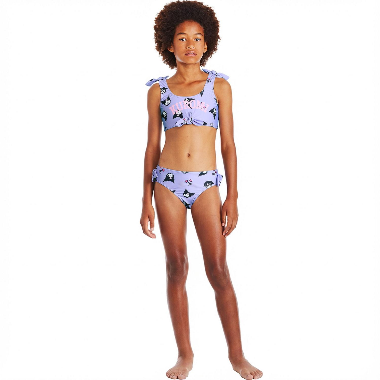 Kuromi Girls' Two Piece Swim Set