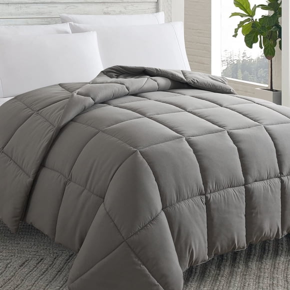 Cosybay Couette Alternative au Duvet - Pattes de Couette d'Angle Grises - Insert de Couette Léger pour Toutes les Saisons - Couette Autoportante - Format Cal-Très Grand (104x96 Pouces)