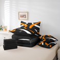thumbnail image 4 of Erosebridal Geometric Stripe Bedding Sets Twin Size,Abstract Artwork Comforter Sets with Sheets,Geometry Lines Decor,Reversible,7pcs, 4 of 5
