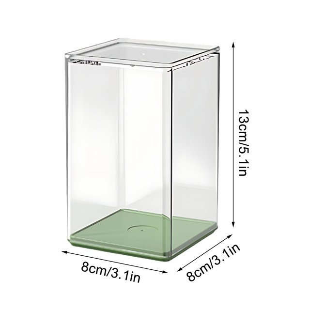 Plastic Storage Box 4 Pack Transparent Toy Figurine Figurine Storage Box Storage for Toys