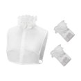 thumbnail image 1 of yuksok Col Détachable Col Détachable Mode Faux Col pour Vêtements Chandails Blouse 42cm, 1 of 9