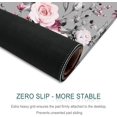 thumbnail image 3 of Extended Gaming Mouse Pad, 35.5x15.75" Non-Slip Oversized Desk Pad Mousepad with Stitched Edges Waterproof Keyboard Mouse Mat Desk Protector for Game, Office and Home, Gray Rose, 3 of 5
