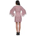 thumbnail image 4 of Moomaya Peignoir en Coton pour Femmes Robe de Chambre Imprimée Courte Peignoir de Douche Nuptiale, 4 of 6