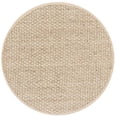 thumbnail image 2 of Safavieh NF114A-3R Tapis Rond en Fibre Naturelle, Naturel & Beige - 3 x 3 Pi., 2 of 5